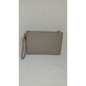 Dagne Dover Essentials Canvas Pale Gray Clutch Wallet Missing Crossbody Strap
